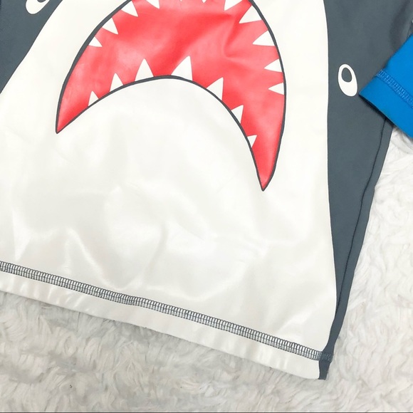Mini Boden Shark Rashguard Boys Sz 2-3Y - Picture 3 of 9